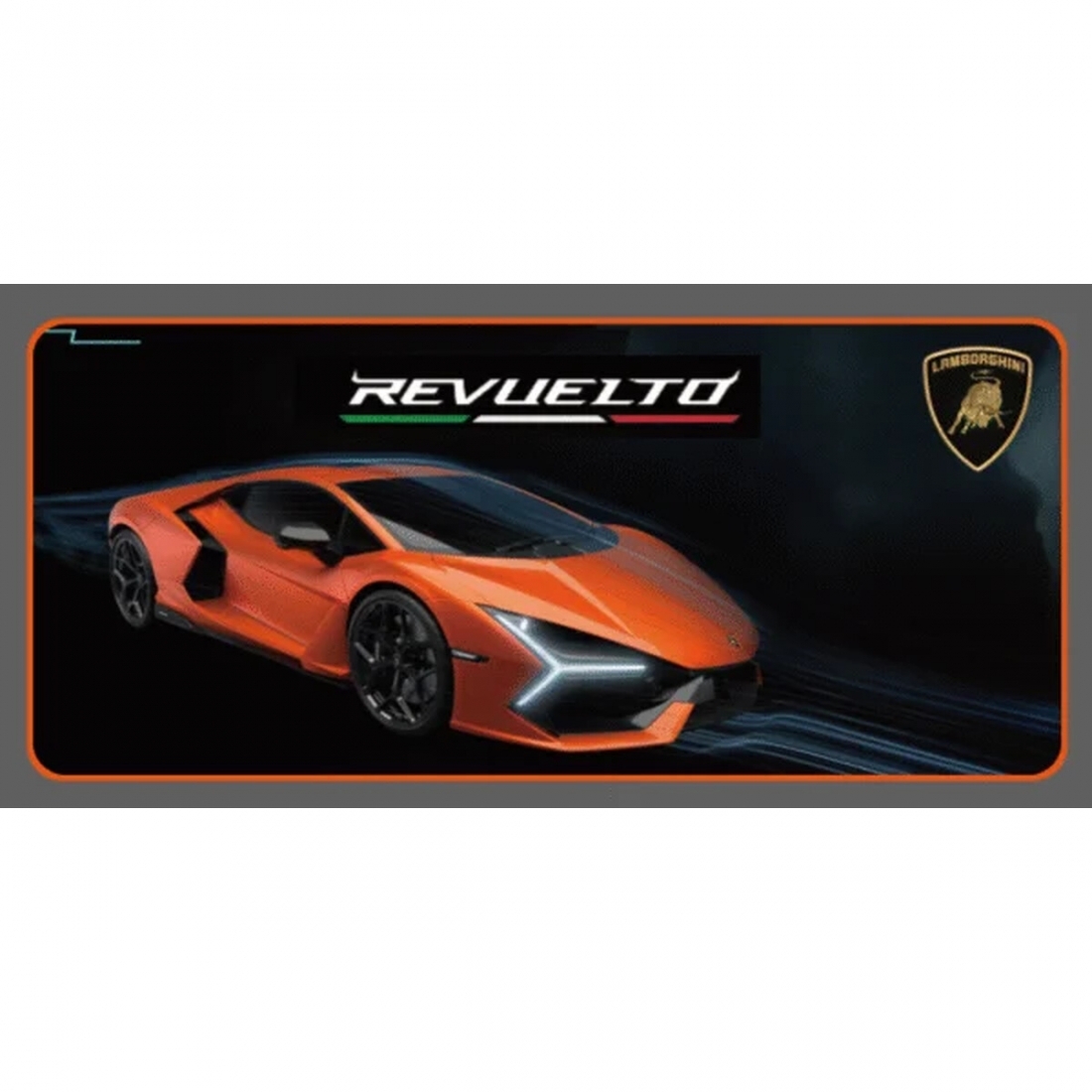Lambo Desk Pad Picture Revuelto Orange